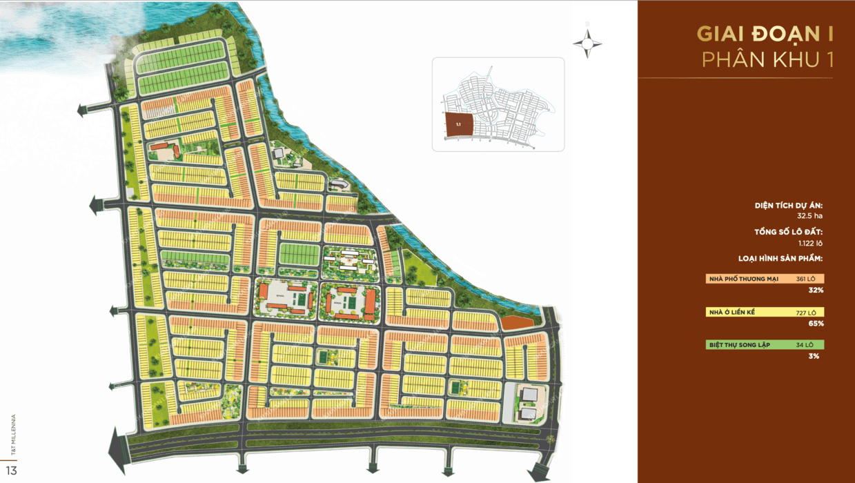 Mặt bằng tổng thể giai đoạn 1
