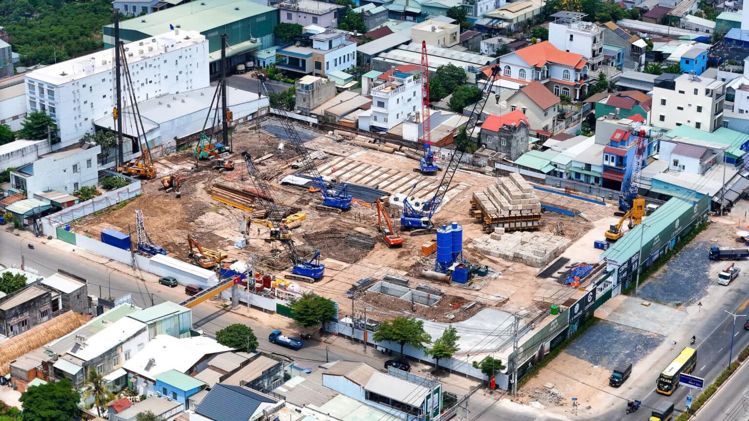 Tiến độ thi công công trường