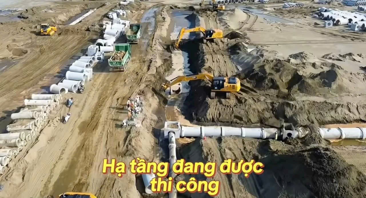 Hạ tầng đang thi công