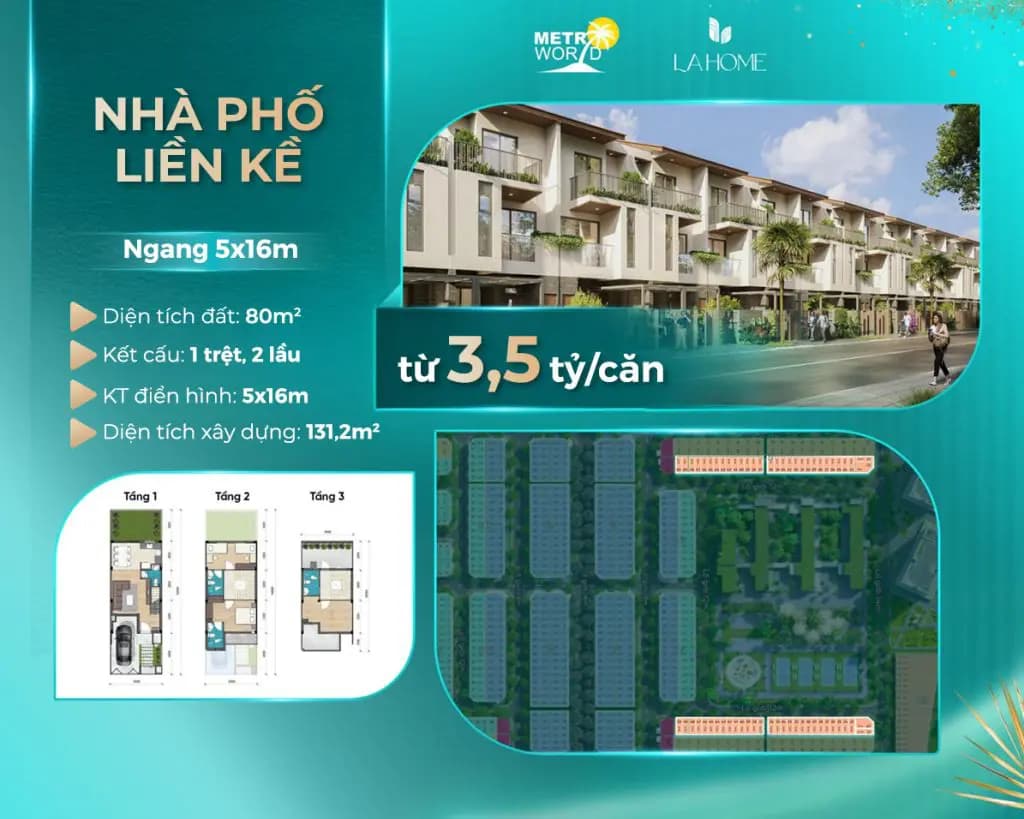 Nhà phố liền kề - Layout 1
