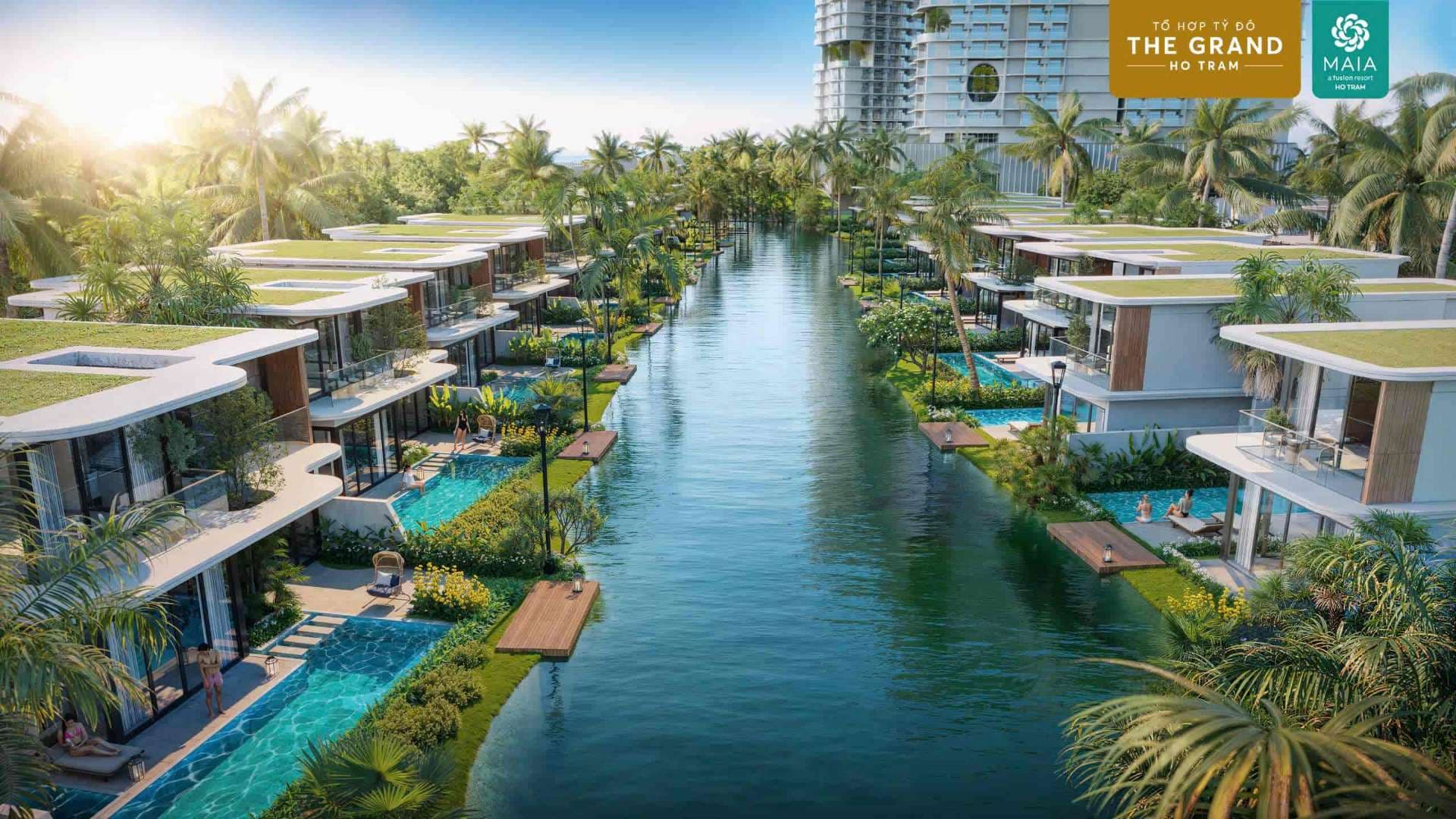 Biệt thự kênh nước