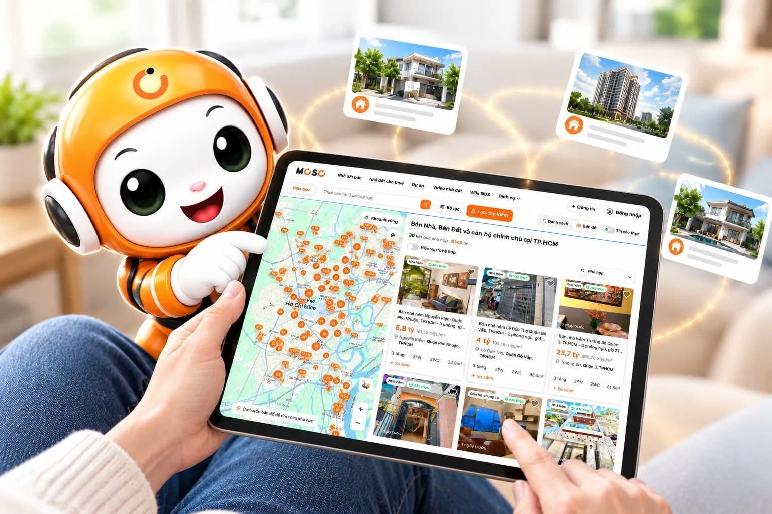 Xem nhà đất trên bản đồ