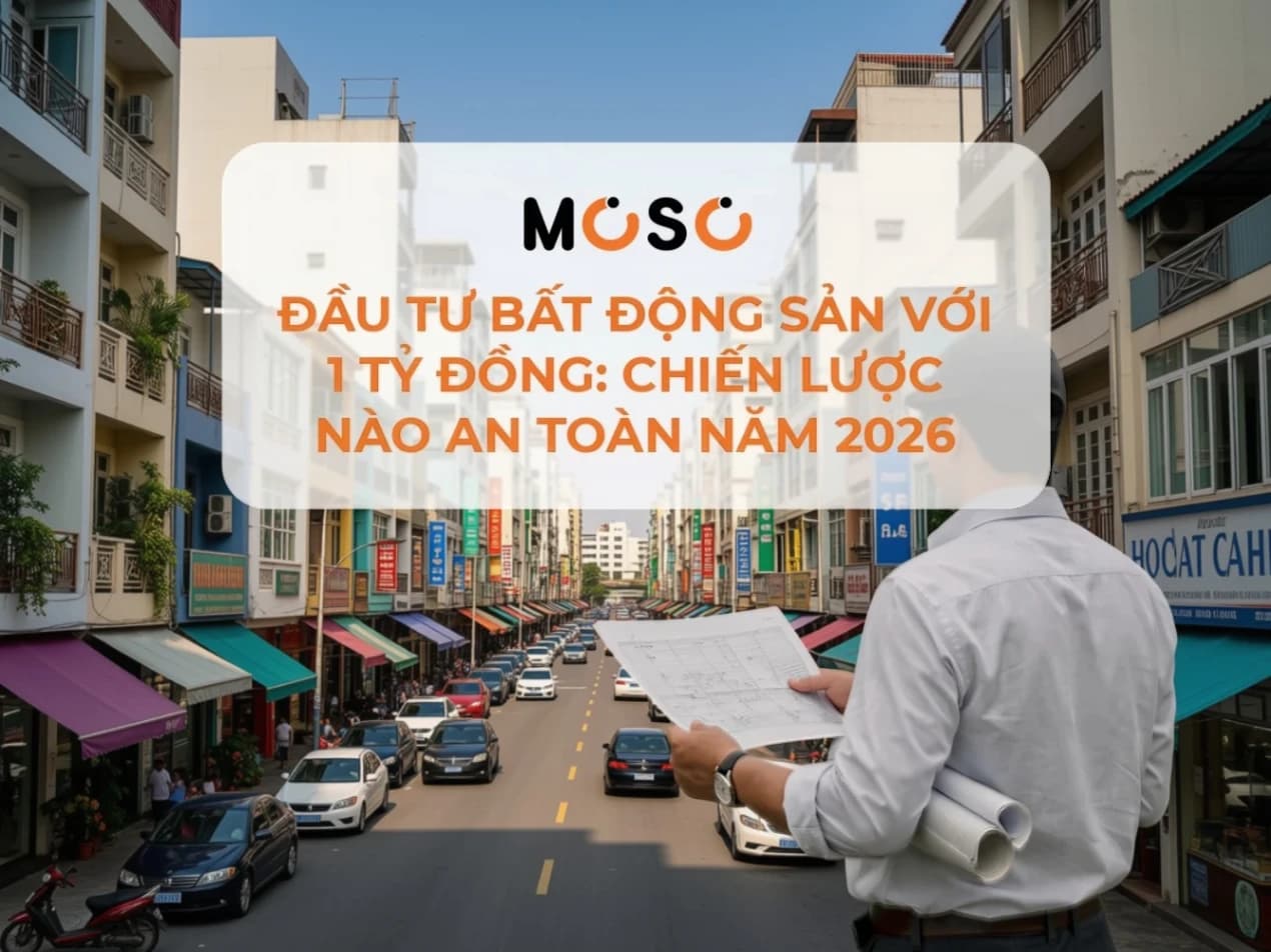 Đầu tư bất động sản với 1 tỷ đồng: Chiến lược nào an toàn năm 2026