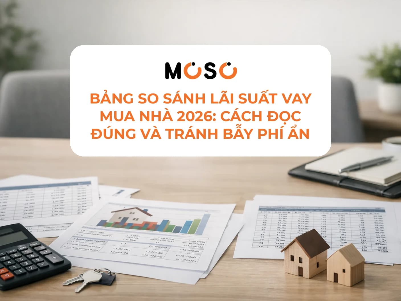 Bảng so sánh lãi suất vay mua nhà 2026: cách đọc đúng và tránh bẫy phí ẩn