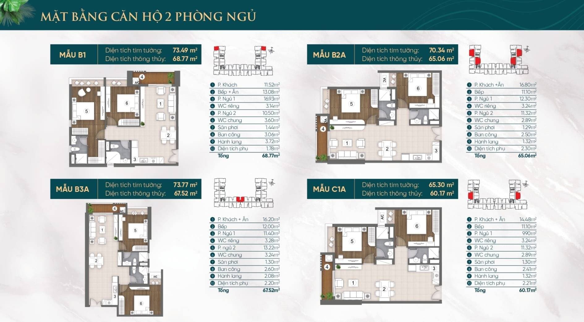 Căn 2 Phòng ngủ