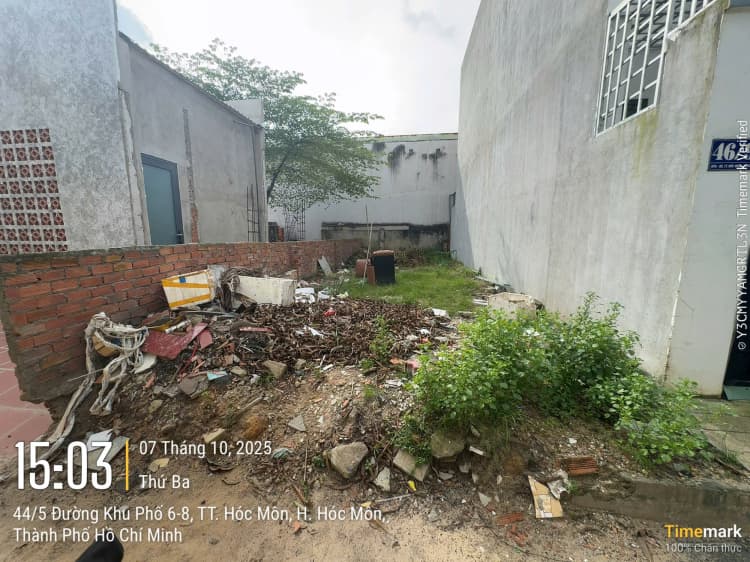 Bán - Đất thổ cư 44/5 Đường số 6-8, Xã Hóc Môn, Thành phố Hồ Chí Minh