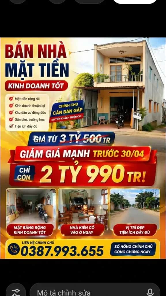 Bán nhà mặt tiền Đường tỉnh 954 Thị xã Tân Châu, An Giang – 1 phòng ngủ, giá 2990 tỷ Bán nhà mặt tiền Đường tỉnh 954 Thị xã Tân Châu, An Giang – 1 phòng ngủ, giá 2990 tỷ