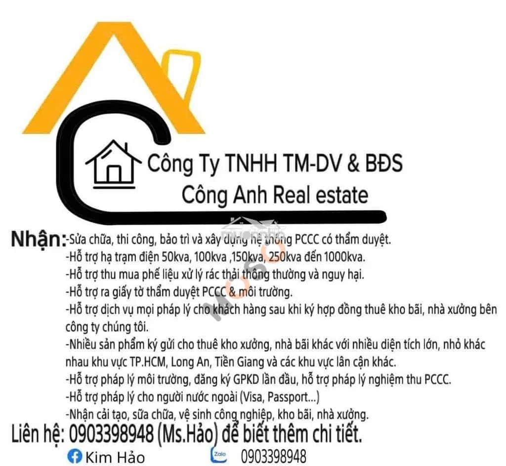 Cho thuê kho, nhà xưởng Huyện Cần Giuộc, Long An – giá 65 triệu — Hình 2 Cho thuê kho, nhà xưởng Huyện Cần Giuộc, Long An – giá 65 triệu — Hình 2