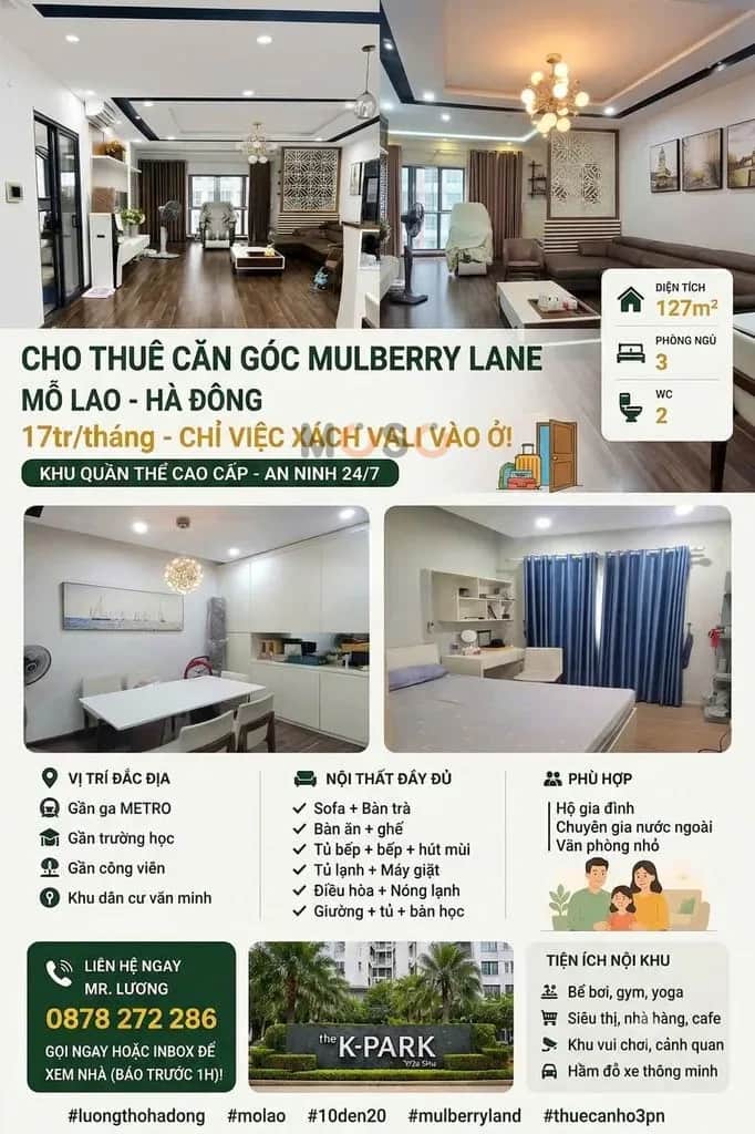 Cho thuê căn hộ chung cư Ngõ 1 Hà Đông, Hà Nội – 3 phòng ngủ, giá 17 triệu Cho thuê căn hộ chung cư Ngõ 1 Hà Đông, Hà Nội – 3 phòng ngủ, giá 17 triệu