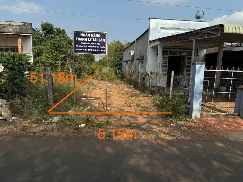 Bán đất Ấp Tân Hoà Đất Đỏ, BRVT – giá 821 triệu Bán đất Ấp Tân Hoà Đất Đỏ, BRVT – giá 821 triệu