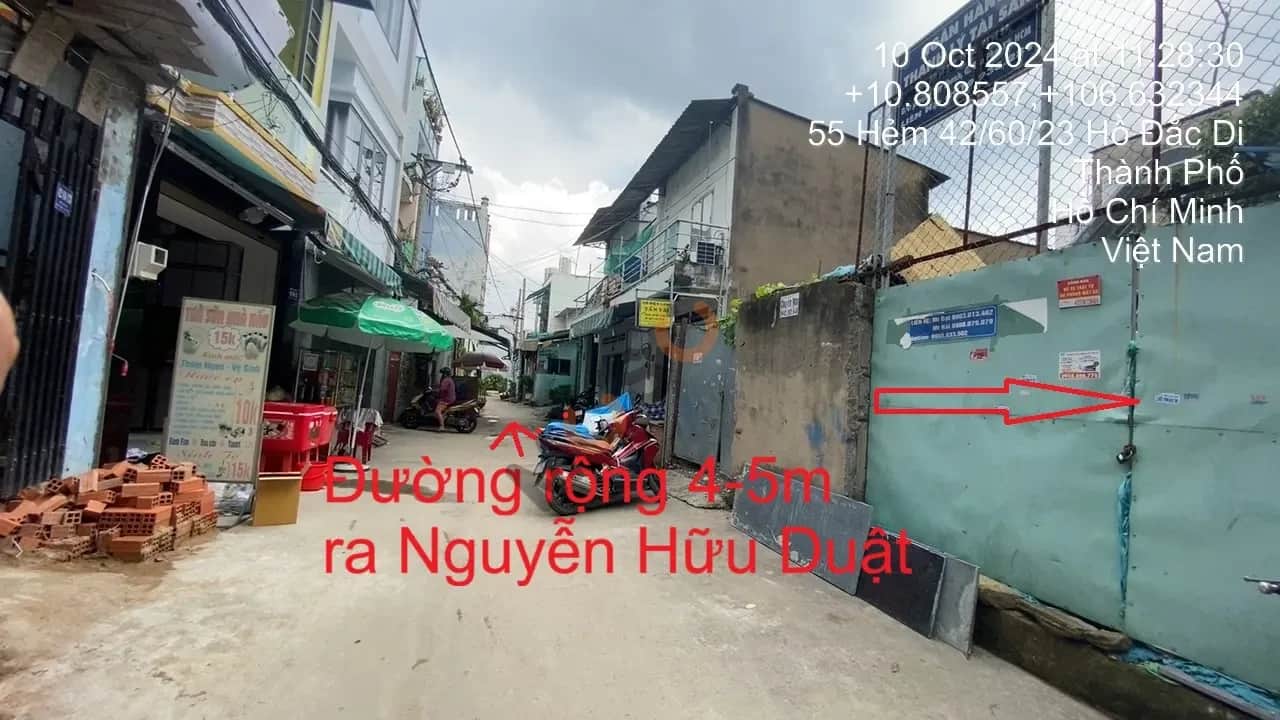 Bán đất Hồ Đắc Di Quận Tân Phú, TP.HCM – giá 6.8 tỷ Bán đất Hồ Đắc Di Quận Tân Phú, TP.HCM – giá 6.8 tỷ