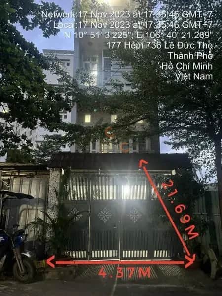 Bán nhà hẻm Ấp Vĩnh Bình Gò Vấp, TP. Hồ Chí Minh – giá 7.5 tỷ Bán nhà hẻm Ấp Vĩnh Bình Gò Vấp, TP. Hồ Chí Minh – giá 7.5 tỷ