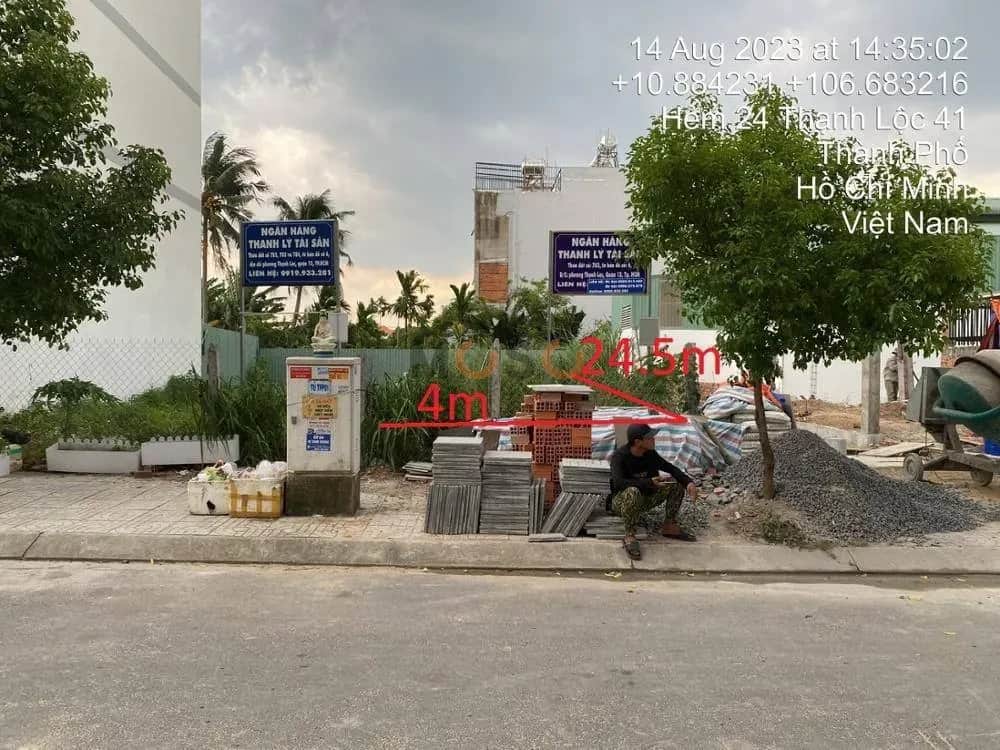 Bán đất Tổ 4 - KP1 Quận 12, TP. Hồ Chí Minh – giá 5.4 tỷ Bán đất Tổ 4 - KP1 Quận 12, TP. Hồ Chí Minh – giá 5.4 tỷ