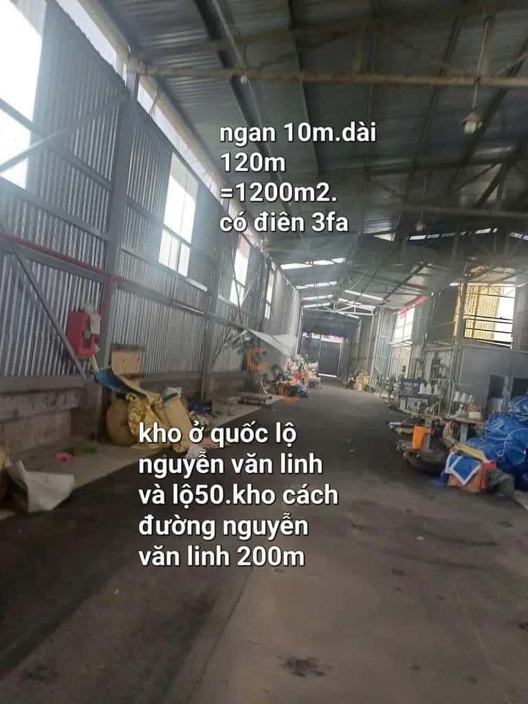 Cho thuê kho, nhà xưởng Quốc lộ 50 Huyện Bình Chánh, TP.HCM – giá 90 triệu — Hình 2 Cho thuê kho, nhà xưởng Quốc lộ 50 Huyện Bình Chánh, TP.HCM – giá 90 triệu — Hình 2