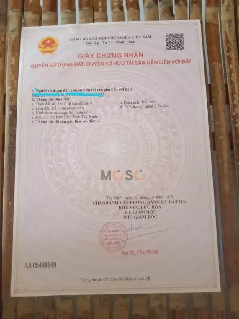 Bán đất Mỹ Hạnh Đức Lập, Tây Ninh – giá 1.4 tỷ Bán đất Mỹ Hạnh Đức Lập, Tây Ninh – giá 1.4 tỷ