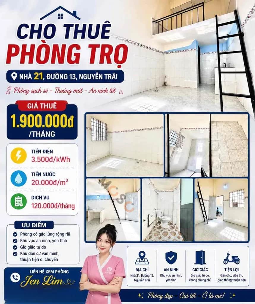 Cho thuê phòng trọ Đường số 10B Quận 4, TP.HCM – giá 1.9 triệu Cho thuê phòng trọ Đường số 10B Quận 4, TP.HCM – giá 1.9 triệu