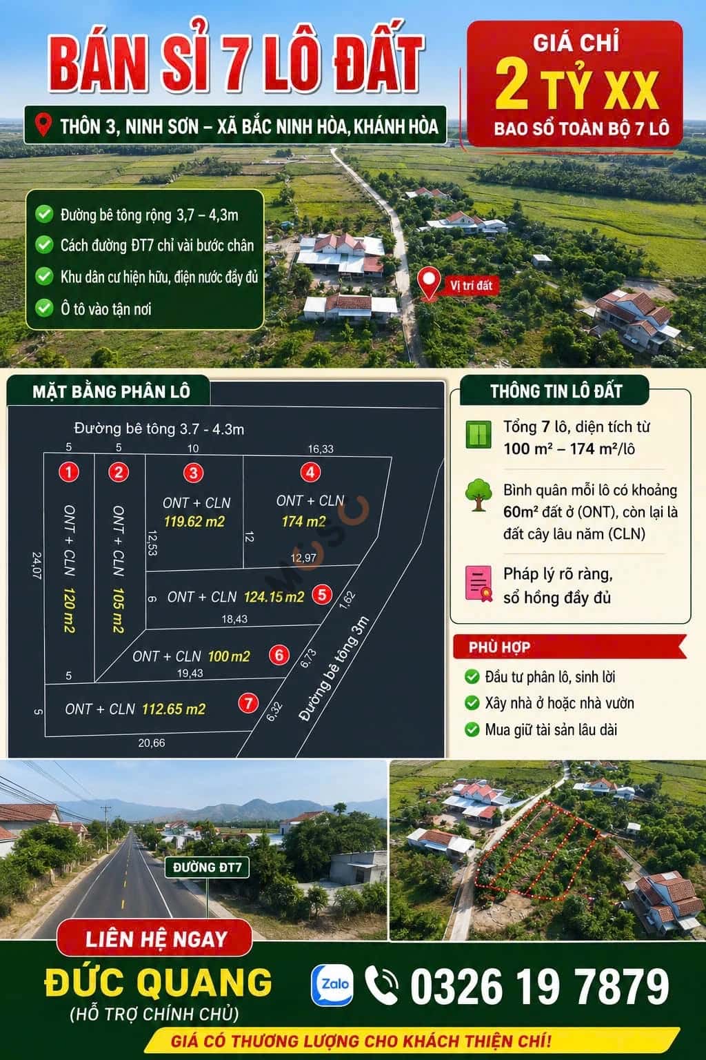 Bán đất DT7 Thị xã Ninh Hòa, Khánh Hòa – giá 2.5 tỷ — Hình 2 Bán đất DT7 Thị xã Ninh Hòa, Khánh Hòa – giá 2.5 tỷ — Hình 2