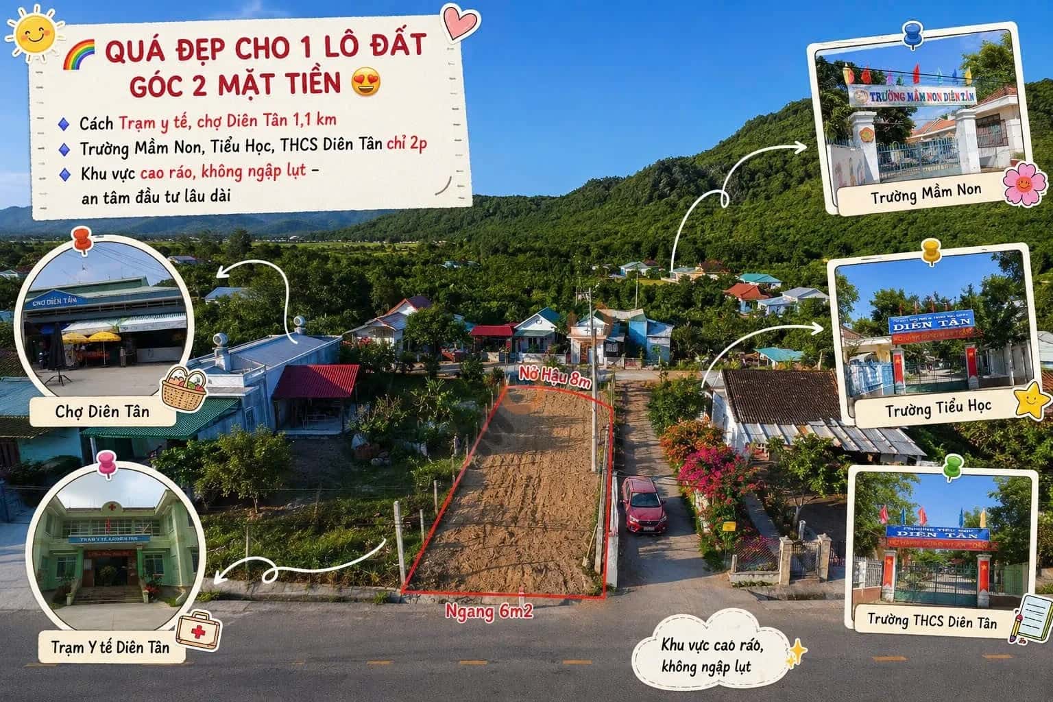 Bán đất đường Hương Lộ 62 Huyện Diên Khánh, Khánh Hòa – giá 1.2 tỷ — Hình 3 Bán đất đường Hương Lộ 62 Huyện Diên Khánh, Khánh Hòa – giá 1.2 tỷ — Hình 3