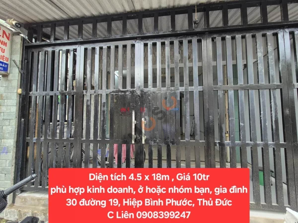 Cho thuê nhà mặt tiền Đường số 19 Thủ Đức, TP.HCM – giá 10 triệu Cho thuê nhà mặt tiền Đường số 19 Thủ Đức, TP.HCM – giá 10 triệu