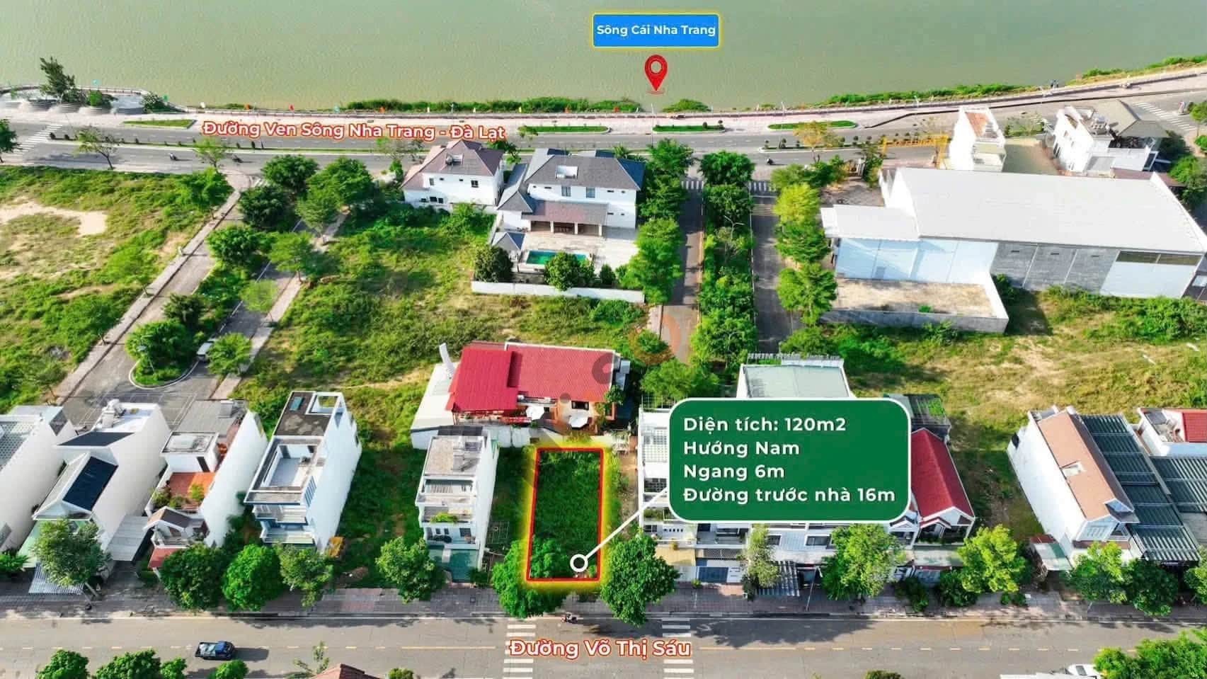 Bán đất đường Võ Thị Sáu, Khu đô thị Nam Sông Cái Huyện Diên Khánh, Khánh Hòa – giá 3.4 tỷ Bán đất đường Võ Thị Sáu, Khu đô thị Nam Sông Cái Huyện Diên Khánh, Khánh Hòa – giá 3.4 tỷ