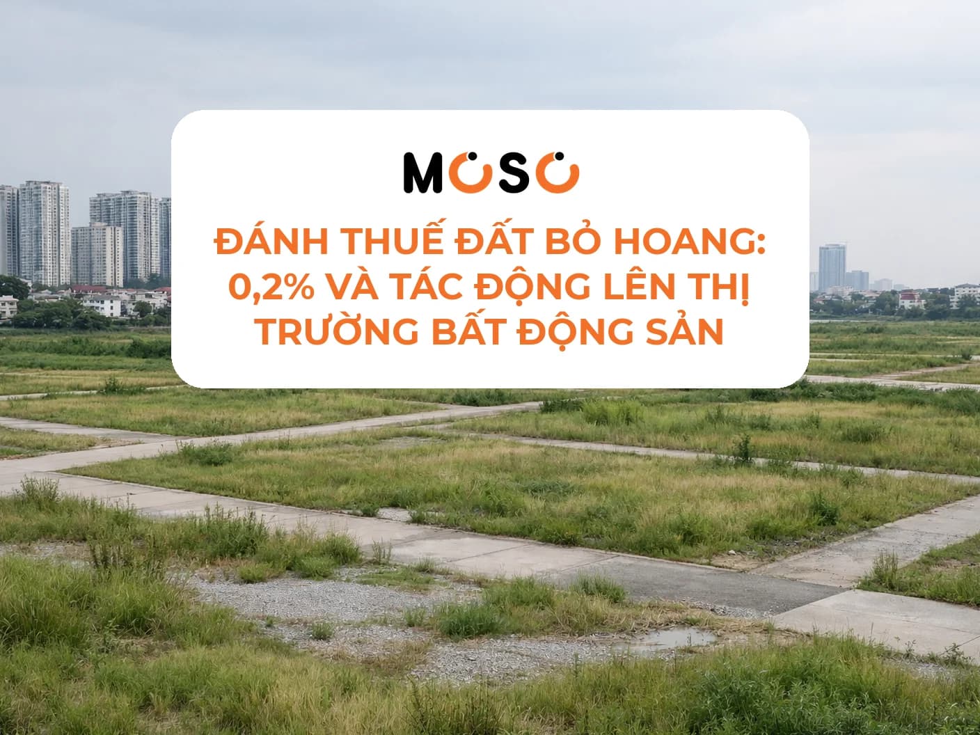Đánh thuế đất bỏ hoang: 0,2% và tác động lên thị trường bất động sản Đánh thuế đất bỏ hoang: 0,2% và tác động lên thị trường bất động sản