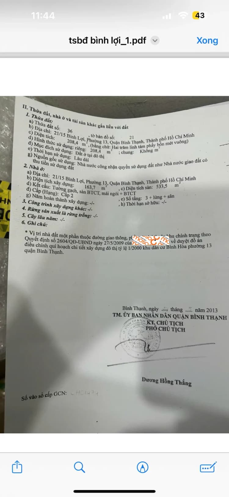 Hình sổ 1 Hình sổ 1