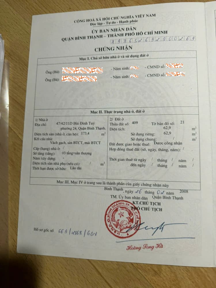 Hình sổ 2 Hình sổ 2