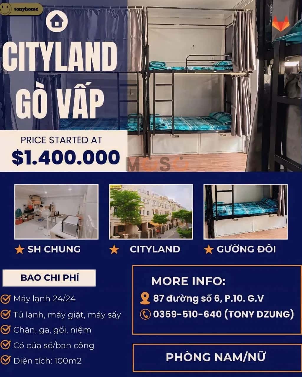 Cho thuê BĐS khác đường số 6 Gò Vấp, TP.HCM – giá 1.4 triệu Cho thuê BĐS khác đường số 6 Gò Vấp, TP.HCM – giá 1.4 triệu