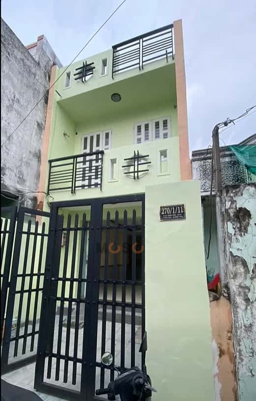 Cho thuê nhà hẻm 270/1/11 Lê Đình Cẩn Bình Tân, TP.HCM – 3 phòng ngủ, giá 8 triệu