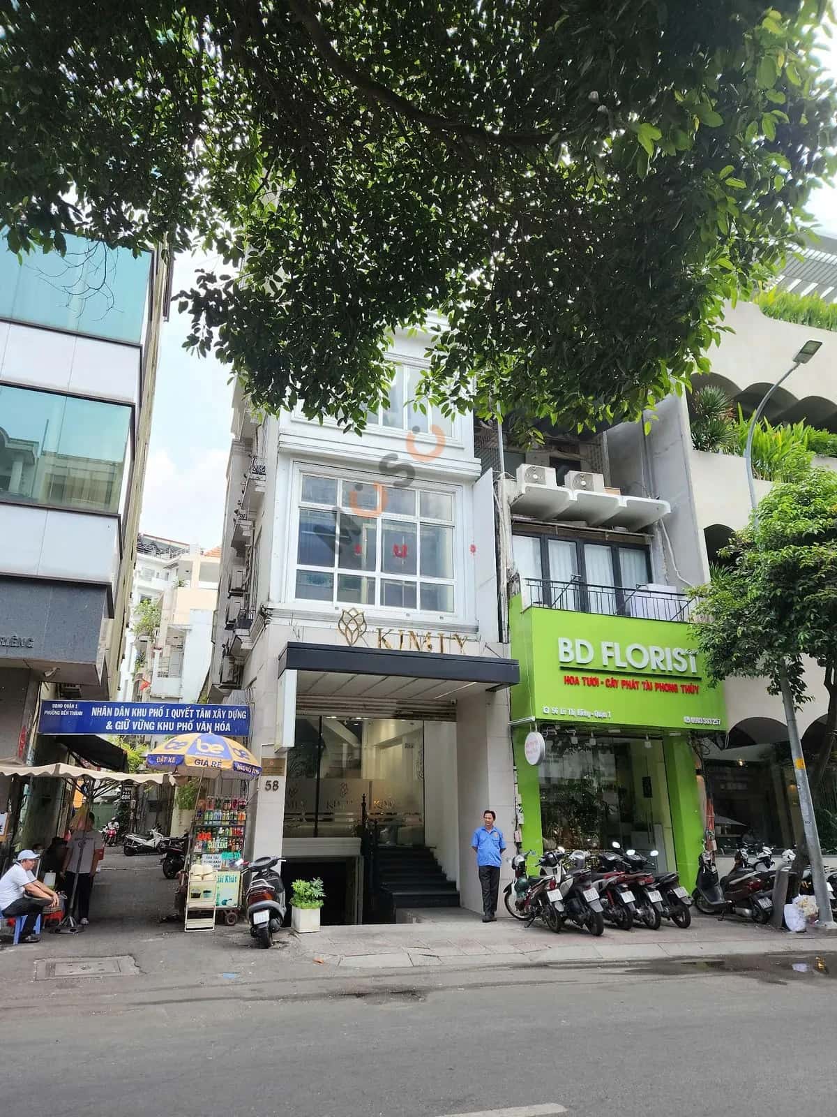 Cho thuê nhà mặt tiền Đường Lê Thị Riêng Quận 1, TP.HCM – giá 130 triệu