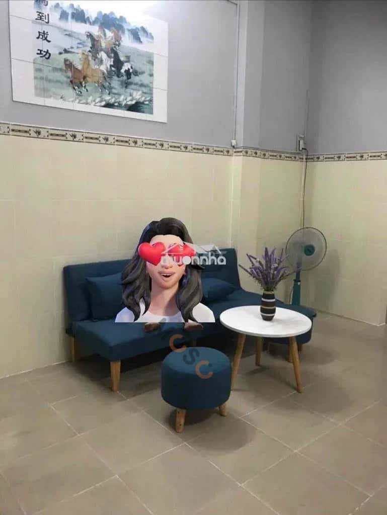 Cho thuê nhà hẻm Số 8 Bình Tân, TP.HCM – 2 phòng ngủ, giá 6 triệu