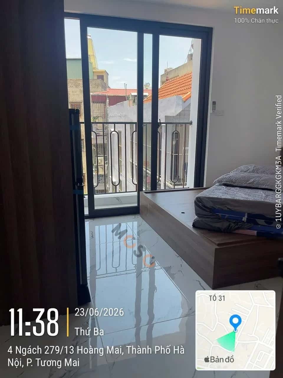 Cho thuê căn hộ chung cư Hoàng Mai, Hà Nội – 1 phòng ngủ, giá 4.5 triệu — Hình 2