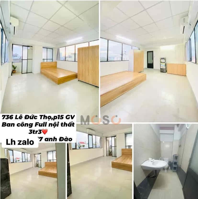 Cho thuê căn hộ chung cư Lê Đức Thọ Quận Gò Vấp, TP.HCM – 1 phòng ngủ, giá 3.3 triệu — Hình 2