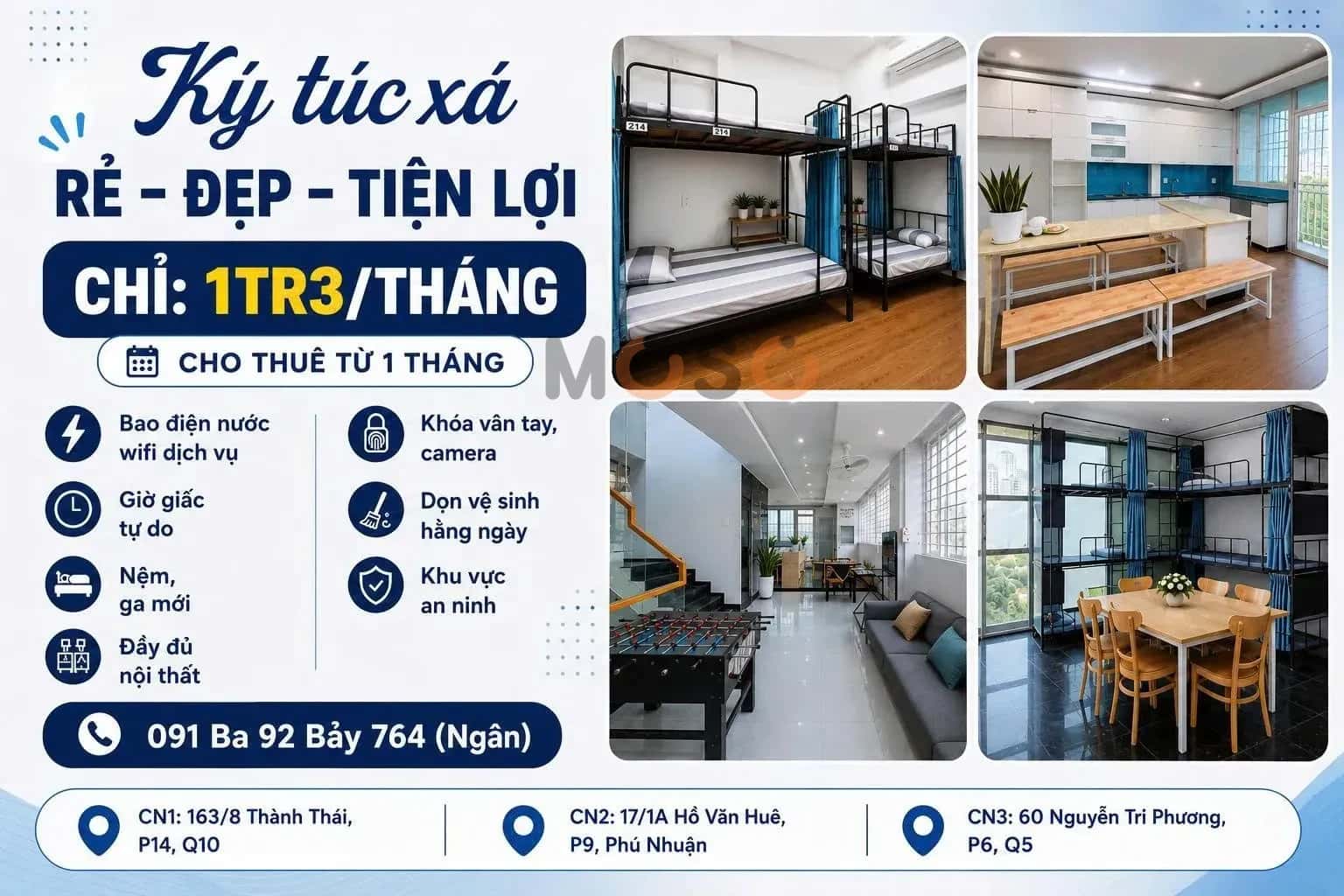 Cho thuê phòng trọ Nguyễn Thời Trung Quận 5, TP.HCM – giá 1.3 triệu Cho thuê phòng trọ Nguyễn Thời Trung Quận 5, TP.HCM – giá 1.3 triệu