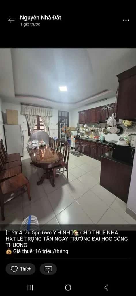 Cho thuê nhà hẻm Lê Trọng Tấn Tân Phú, Ho Chi Minh – 5 phòng ngủ, giá 15 triệu — Hình 2