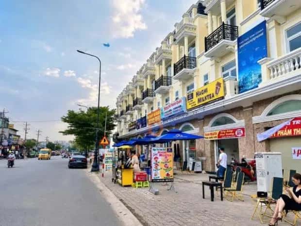 Cho thuê nhà mặt tiền An Phú 5 Thị xã Dĩ An, Bình Dương – giá 22 triệu