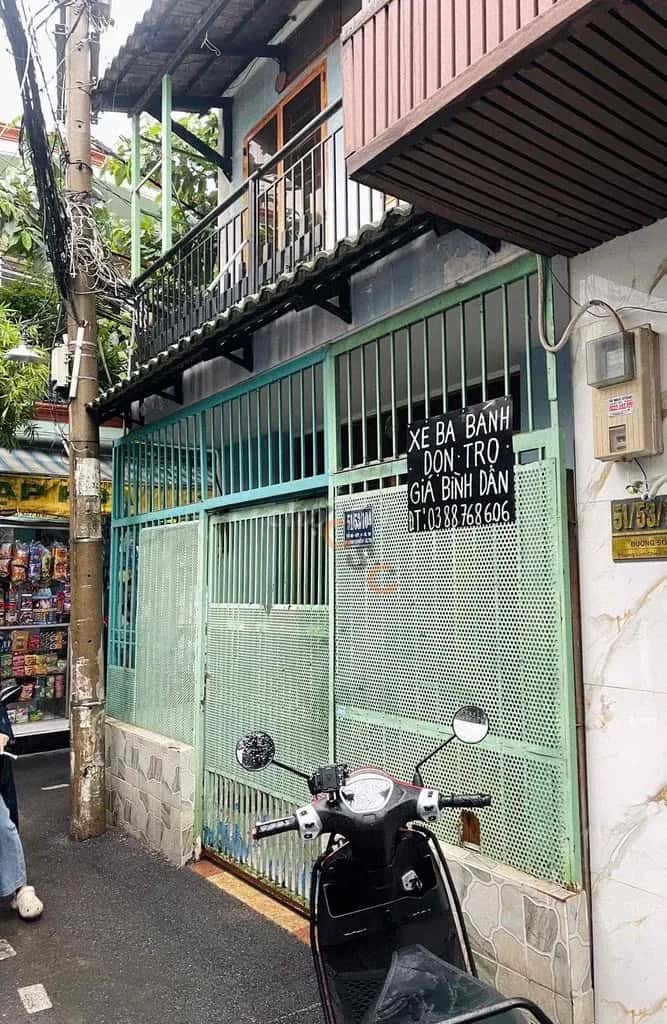 Cho thuê nhà hẻm Đường Võ Văn Ngân Quận Thủ Đức cũ, TP.HCM – 2 phòng ngủ, giá 7 triệu