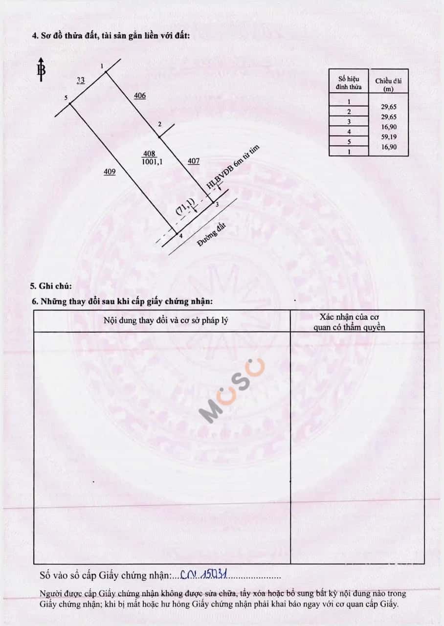 Bán đất Thái Dũng  Huyện Đồng Phú, Bình Phước – giá 470 triệu