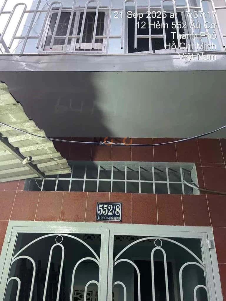 Cho thuê nhà hẻm Đường Âu Cơ Quận Tân Bình, TP.HCM – giá 4.5 triệu — Hình 2