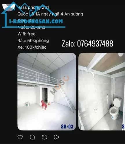 Cho thuê phòng trọ Quốc Lộ 1A Quận 12, TP.HCM – giá 2.1 triệu — Hình 3 Cho thuê phòng trọ Quốc Lộ 1A Quận 12, TP.HCM – giá 2.1 triệu — Hình 3