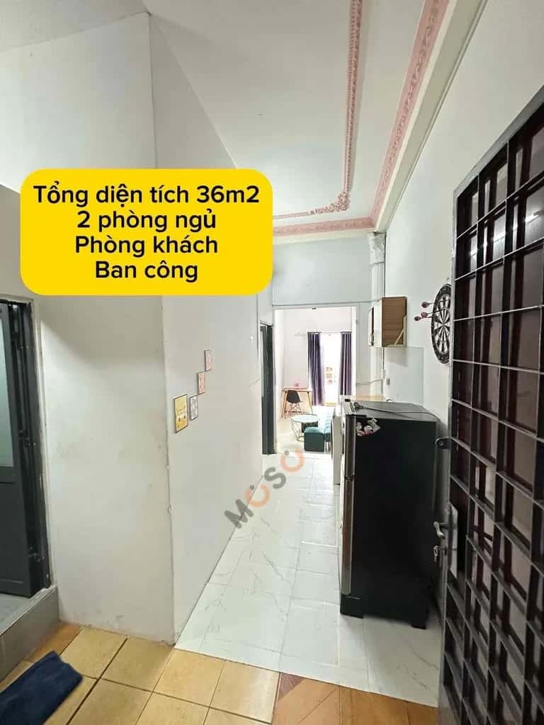 Cho thuê căn hộ chung cư Ngô Bệ Quận Tân Bình, TP.HCM – 2 phòng ngủ, giá 7.5 triệu