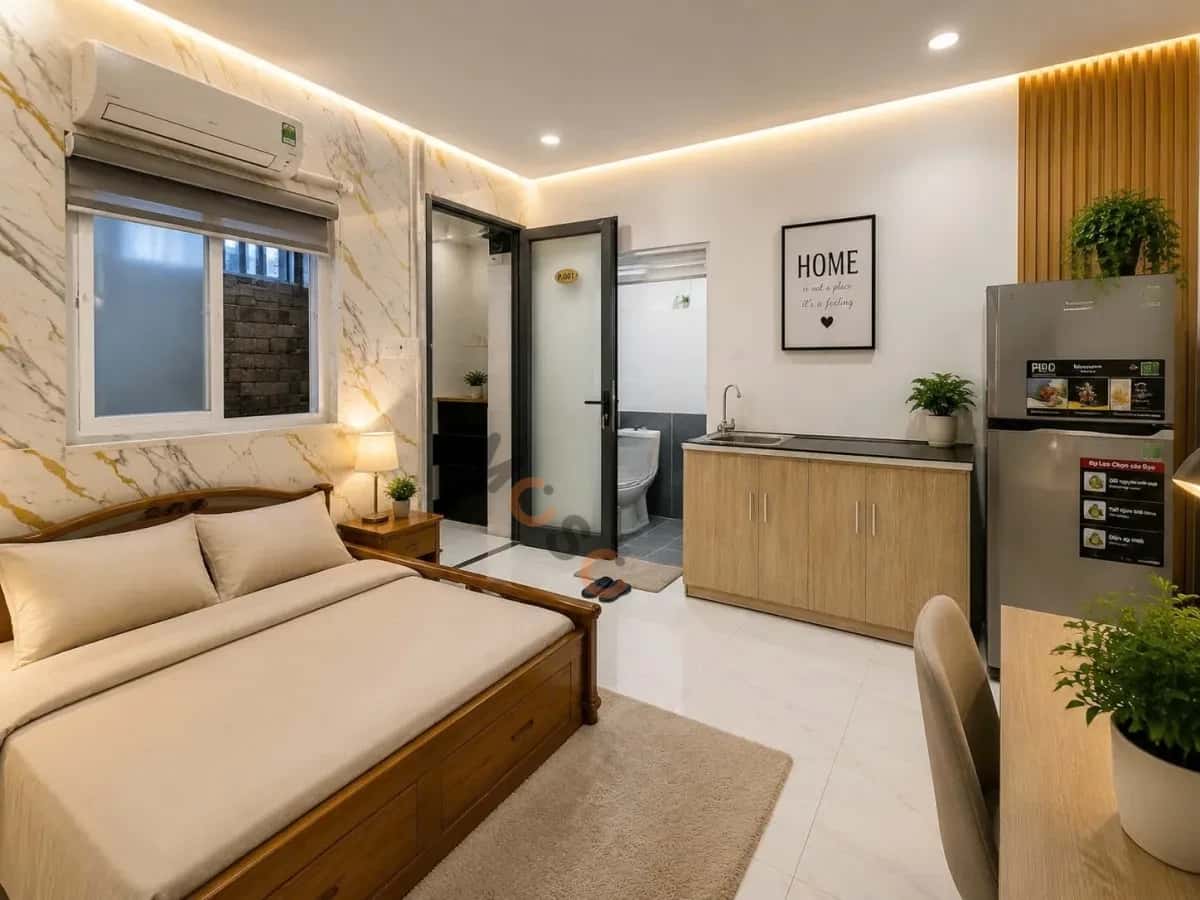 Cho thuê căn hộ chung cư Đường Lê Văn Thọ An Hội Tây, TP.HCM – 1 phòng ngủ, giá 4.5 triệu