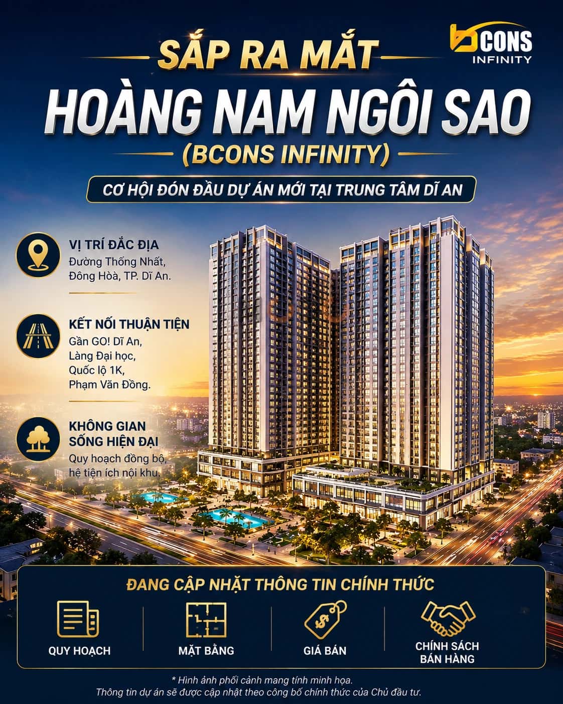 Bán căn hộ chung cư Thống Nhất Thành phố Dĩ An, Bình Dương – 2 phòng ngủ, giá 55 triệu