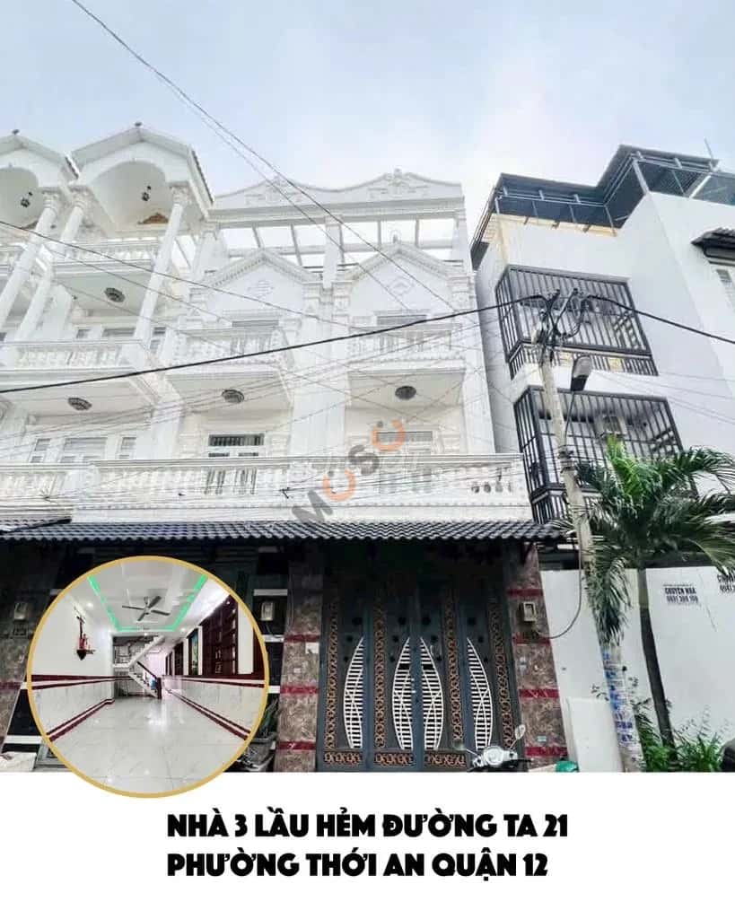 Cho thuê nhà hẻm Thới An Quận 12, Ho Chi Minh – 4 phòng ngủ, giá 10 triệu