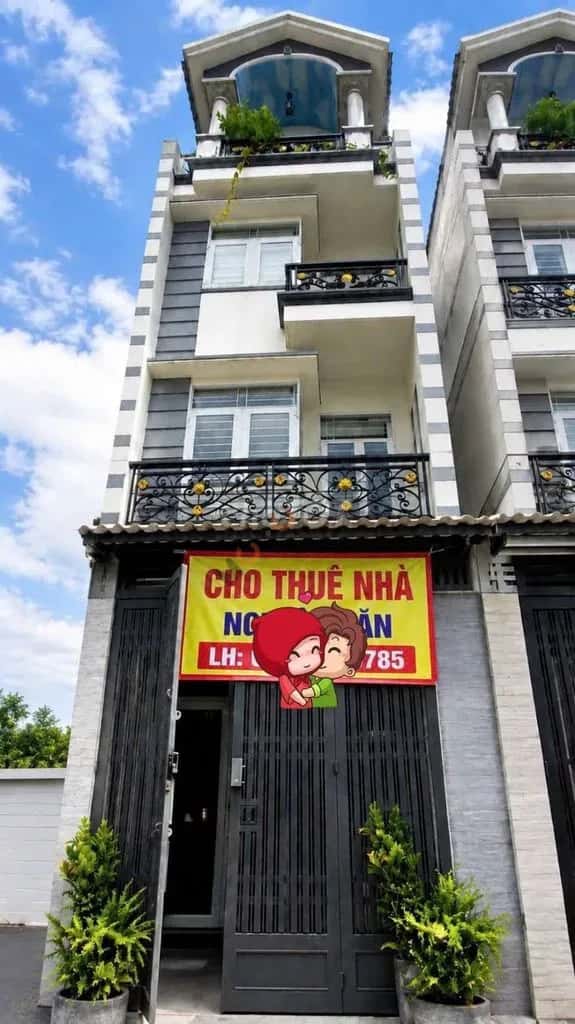 Cho thuê nhà hẻm Quận Bình Tân, Ho Chi Minh – 4 phòng ngủ, giá 15 triệu