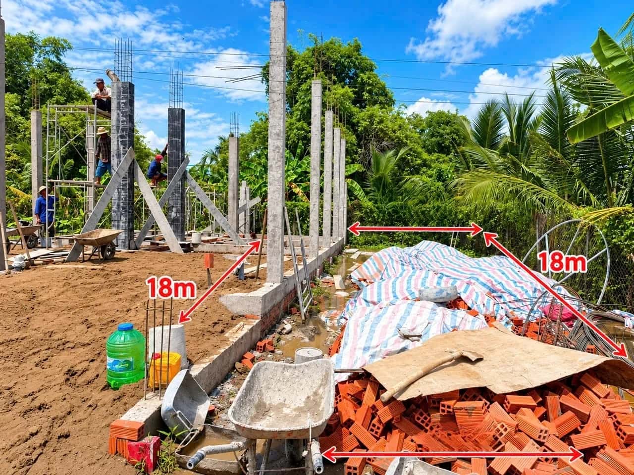 Bán đất Hẻm đường Võ Thị Tốt  Huyện Cần Giuộc, Long An – giá 650 triệu