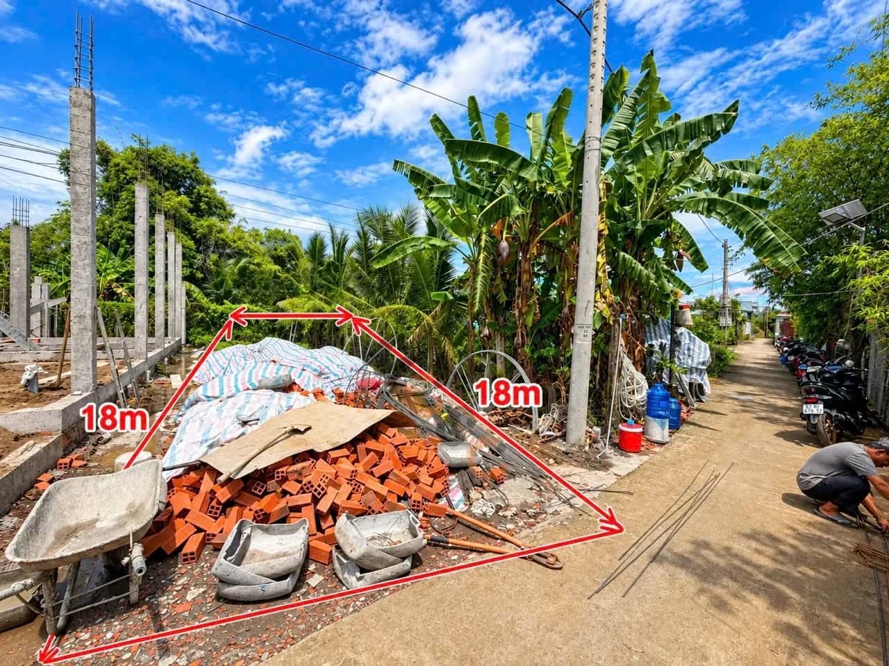 Bán đất Hẻm đường Võ Thị Tốt  Huyện Cần Giuộc, Long An – giá 650 triệu — Hình 2