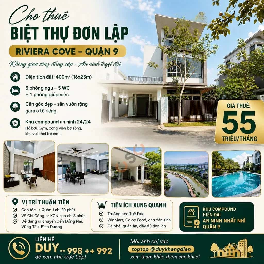 Cho thuê nhà hẻm Đường D2 Quận 9 cũ, TP.HCM – 5 phòng ngủ, giá 55 triệu Cho thuê nhà hẻm Đường D2 Quận 9 cũ, TP.HCM – 5 phòng ngủ, giá 55 triệu