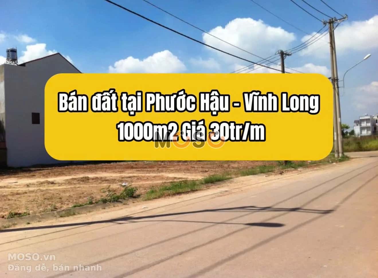 Bán đất phước hậu Huyện Long Hồ, Vĩnh Long – giá 30 triệu - ảnh 1