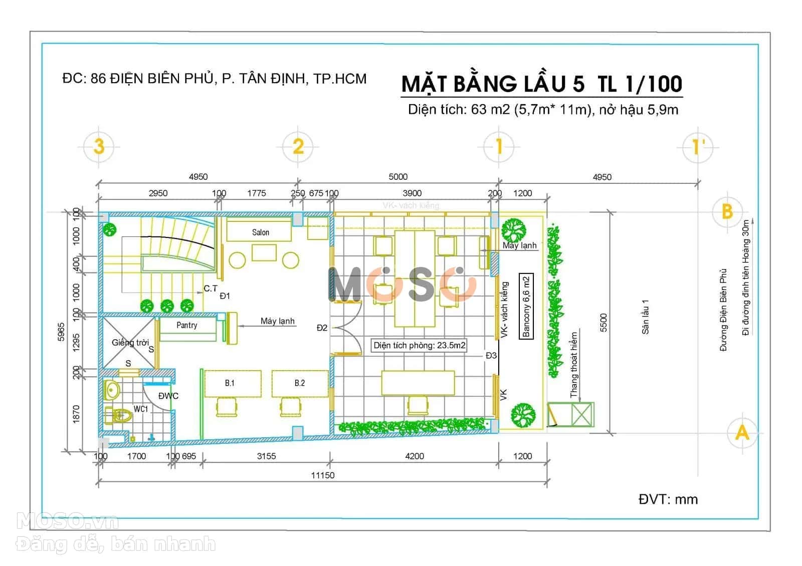 Cho thuê nhà mặt tiền đường Điện biên Phủ Quận 1, TP.HCM – giá 8.5 triệu - ảnh 4